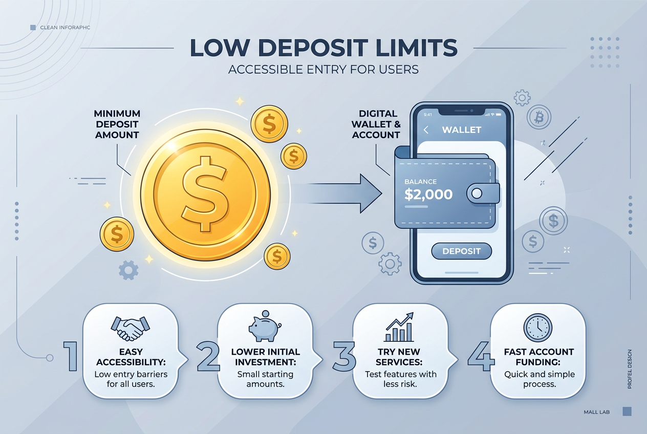 Comparison table of casino deposit limits and processing times