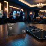 Karta Revolut i smartfon z potwierdzeniem płatności w kasynie online
