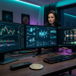 Ekspertka Karolina Hrynek analizująca ranking krypto kasyn w nowoczesnym biurze