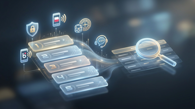 Ekskluzywna grafika przedstawiająca ranking kasyn online 2026 w nowoczesnym stylu