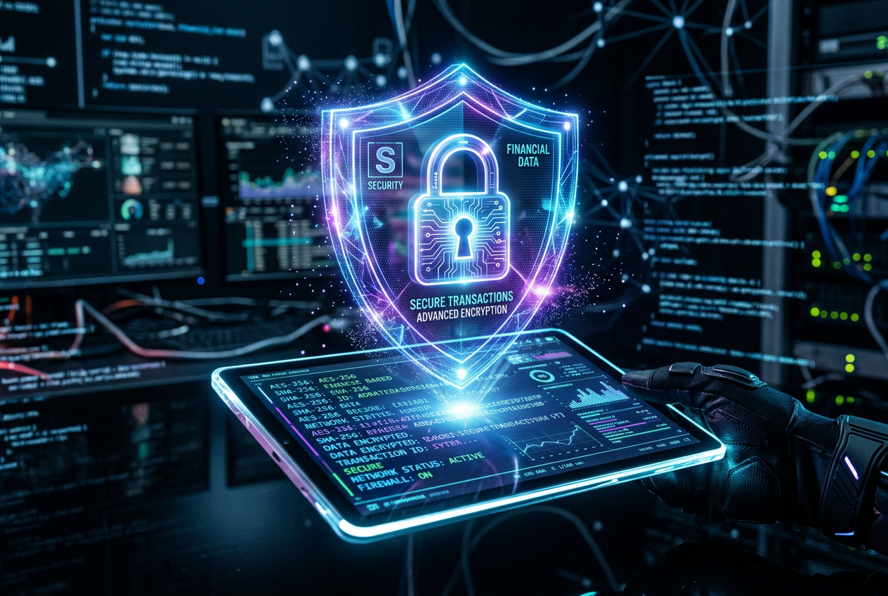 Symbole bezpieczeństwa finansowego i szyfrowania w kasynach online