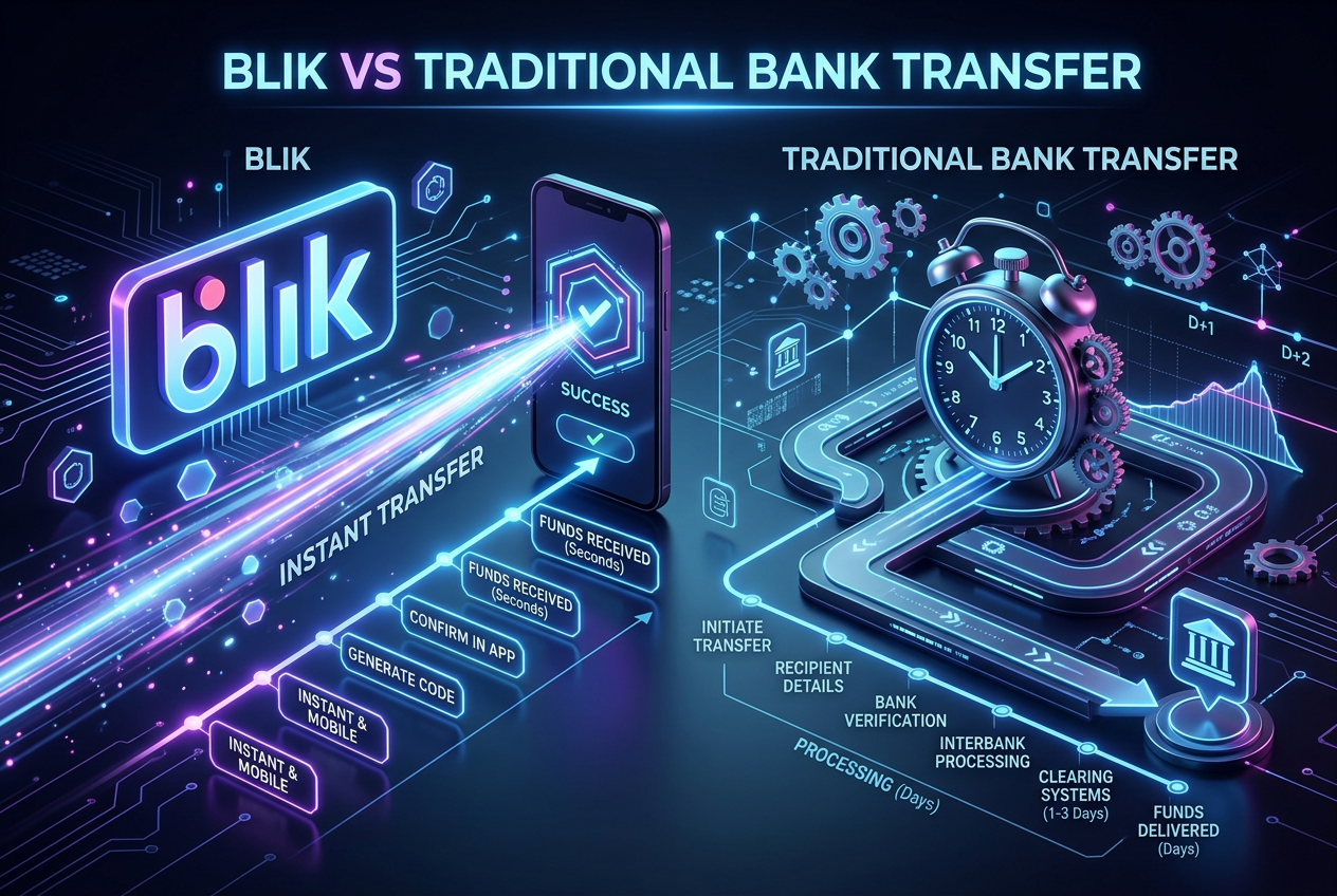Porównanie szybkości transakcji mobilnych BLIK w kasynie online
